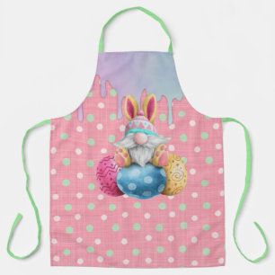Delantal Gnome de Pascua Polkadot Huevos Gigantes