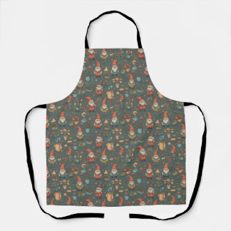 Delantal Gnome Garden All-Over Print Apron