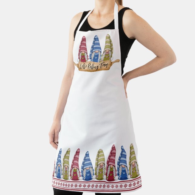 Delantal Gnome nórdico | Lefse Rolling Team Apron (in situ)
