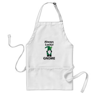 Delantal Gnome Shamrock Lucky St Patricks Day Gnome