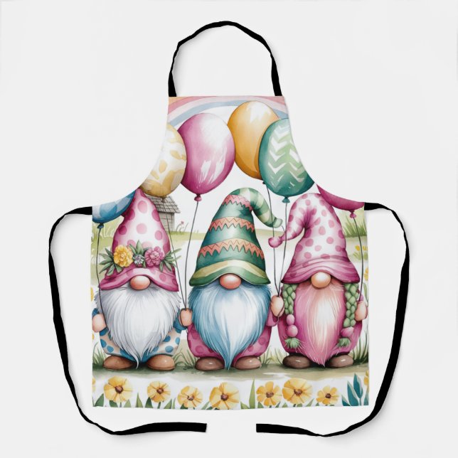 Delantal Gnomes de Pascua en regalo de fiesta de cumpleaños (Anverso)