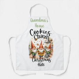 Delantal Gnomos caprichosos para hornear en Navidad