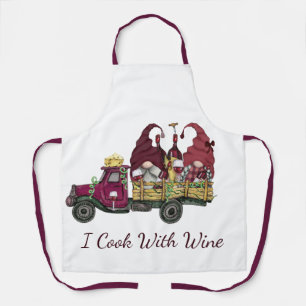 Delantal Gnomos en Camión de Vino I Cocino Con Vino