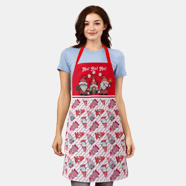 Delantal Gnomos Ho Ho Ho (Gastado)