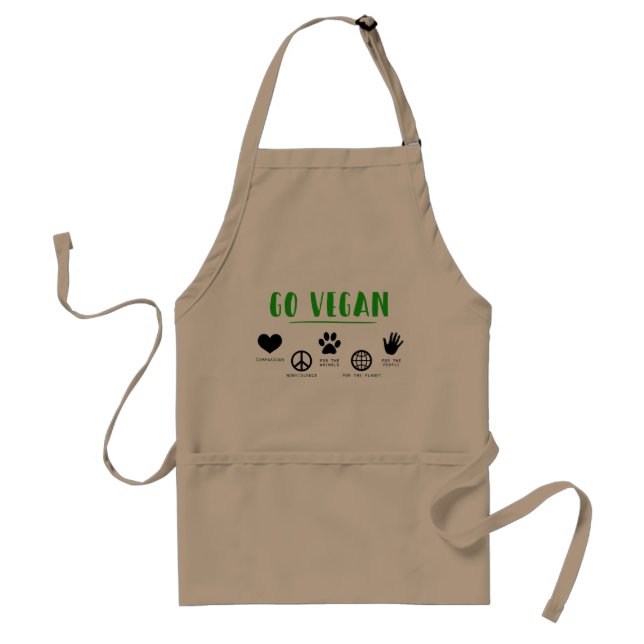 Delantal Go Vegan Apron (Frente)