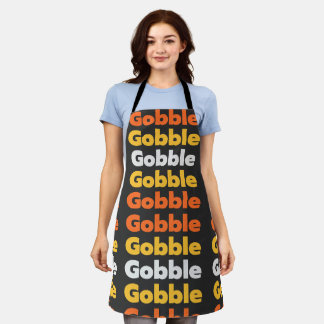 Delantal Gobble Gobble Acción de Gracias