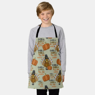 Delantal Gobble Gobble hasta que te tambalee Personalizado