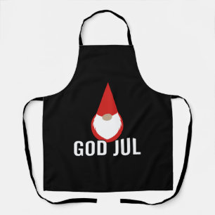 Delantal God Jul Gnome Tomte Merry Christmas