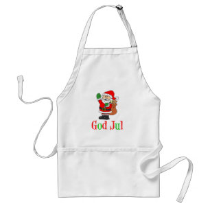 Delantal God Jul Navidades suecos Santa Adult Apron