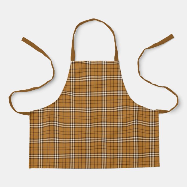 Delantal Gold Tartan Apron (Anverso)