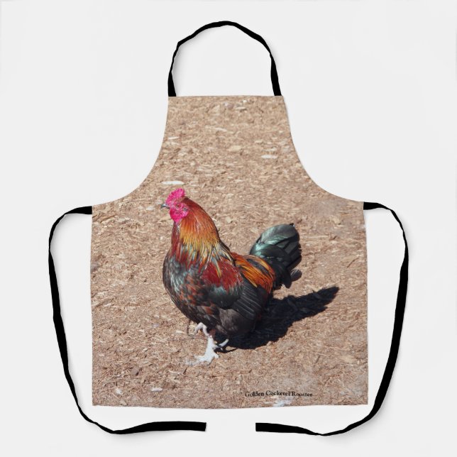 Delantal Golden Cockerel Rooster apron (Anverso)