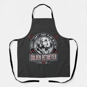 Delantal Golden Retriever Planes Diseño De Insignia De Perr