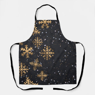 Delantal Golden snowflakes