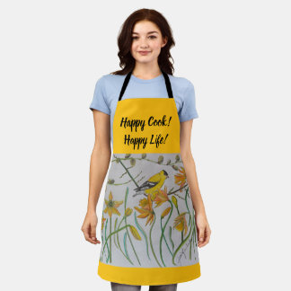 Delantal Goldfinch & Daffodils A[ron