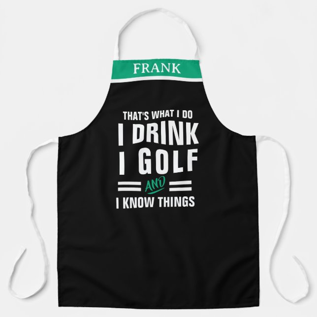 Delantal Golf Party Alcohol Lover - Christmas Gift (Anverso)