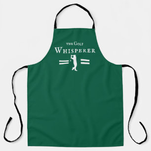 Delantal Golf Whisperer Funny Golfer con cualquier nombre