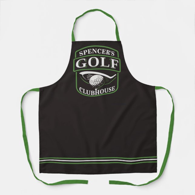 Delantal Golfer ADNOMBRE Pro Golf Player Club Clubhouse (Anverso)