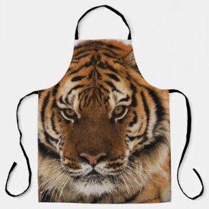 Delantal Golpe de cabeza contra tigre siberiano