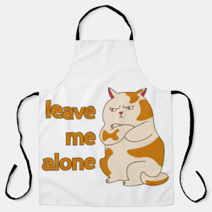 Delantal Gordo gato malhumorado déjame en paz