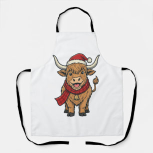 Delantal Gorra de Santa de Vaca de las Tierras Altas de Nav