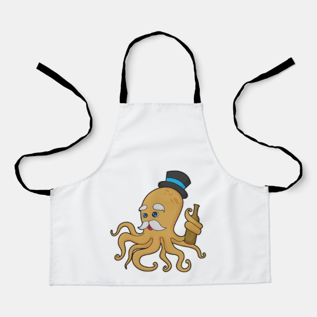 Delantal Gorra Octopus Gentleman (Anverso)