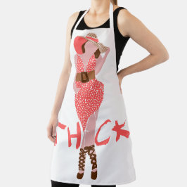 Delantal Gorra Sun Polka Dot Vestido Chick grueso