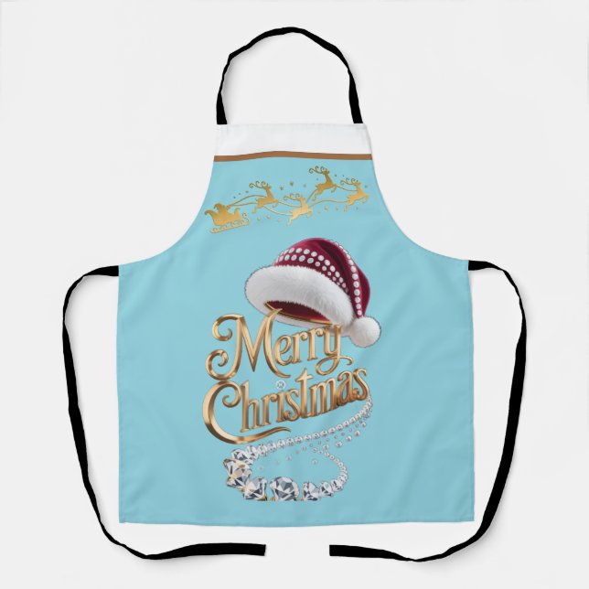 Delantal Gorrito de Navidad adorable (Anverso)