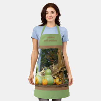 Delantal Gourds Y Cornstalks Country Caen Personalizadas
