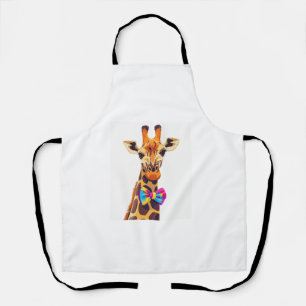 Delantal Gracia divertida con humor animal Bowtie