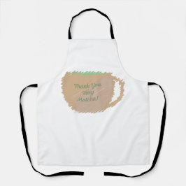 Delantal Gracias Muy Matcha