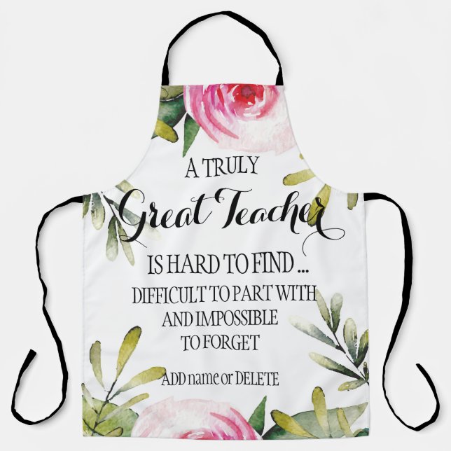 Delantal Gracias por dejar al profesor agotador (Anverso)