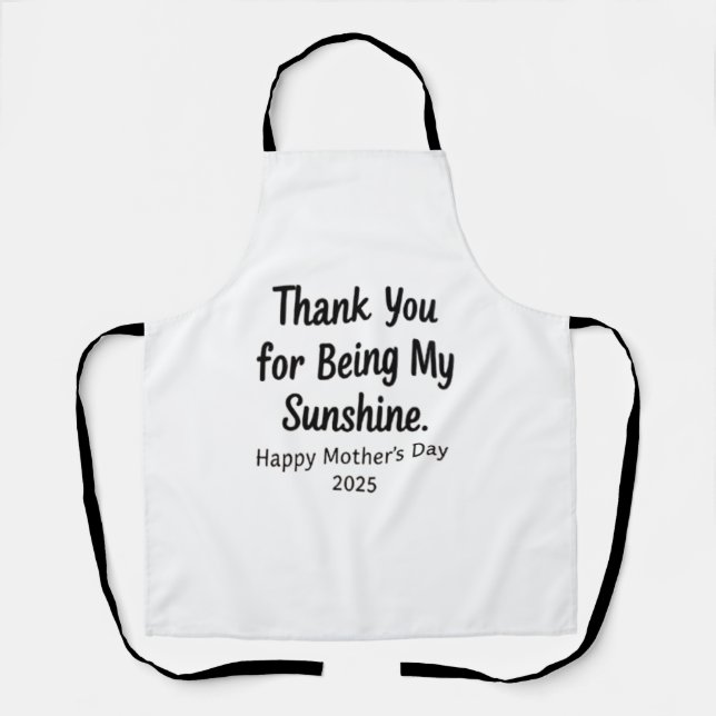 Delantal Gracias por ser mi sol (Anverso)