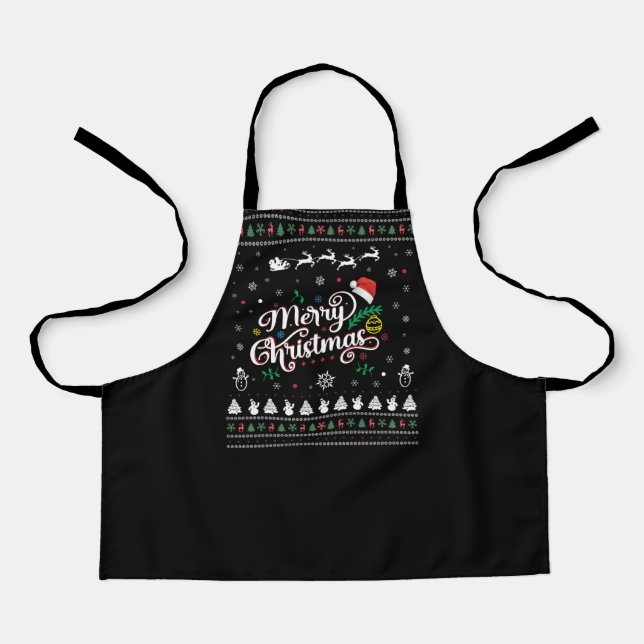 Delantal Graciosa Feliz Navidad (Anverso)