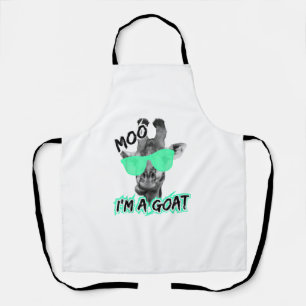 Delantal Graciosa jirafa Shirt Moo Soy un animal de zoológi