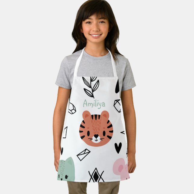 Delantal Graciosamente añada su logo niños apron (in situ)