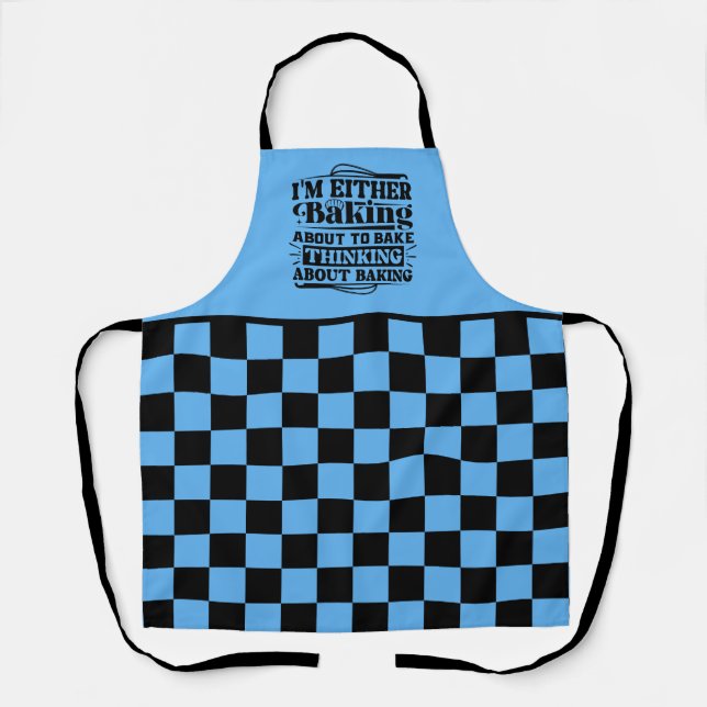 Delantal Gracioso arte de palabras para hornear (Anverso)