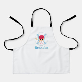 Delantal Gracioso Ball Ball del jugador de béisbol