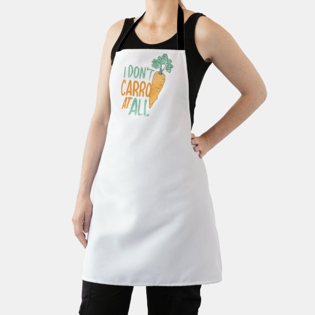Delantal Gracioso Carrot Pun Art Chistes Comida Carrot Art  (in situ)