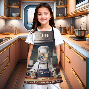 Delantal Gracioso Cat Chef Caterer Cute