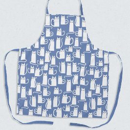 Delantal Gracioso gato azul