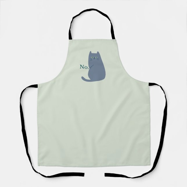 Delantal Gracioso Gato Cheeky (Anverso)