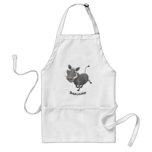 Delantal Gracioso ilustracion de personalizado porcina afri