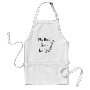 Delantal Gracioso Mi Corazón Gana Por Ti Apron