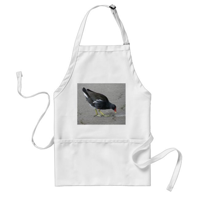 Delantal Gracioso Moorhen toma el apron de Bow (Frente)