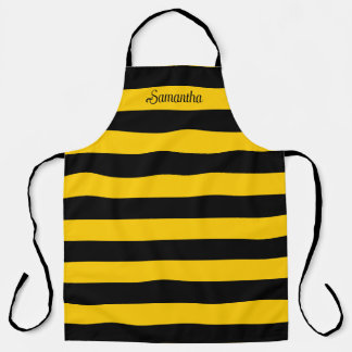 Delantal Gracioso patrón clásico de bandas de abeja de burb