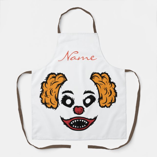 Delantal Gracioso payaso humilde Thunder_Cove Apron (Anverso)