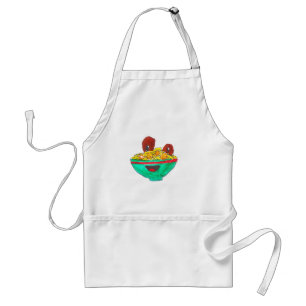 Delantal Gracioso personalizado spaghetti meatball art