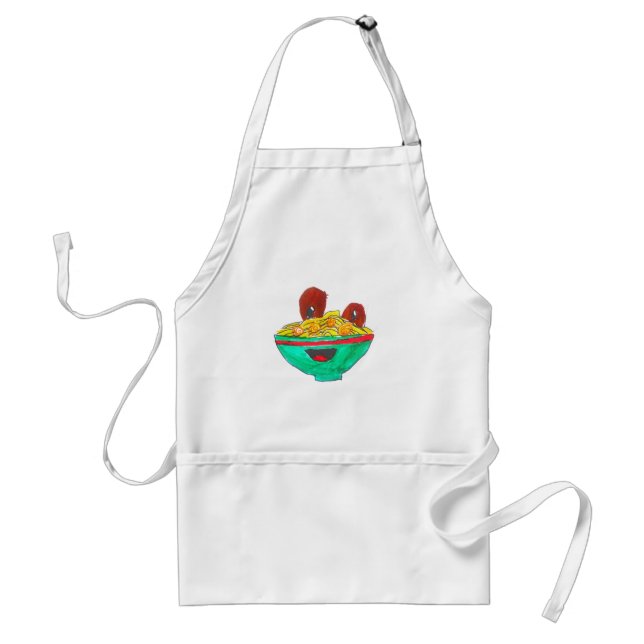 Delantal Gracioso personalizado spaghetti meatball art (Frente)