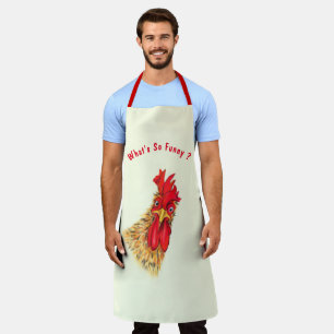Delantal Gracioso regalo Apron de Rooster - Texto Personali