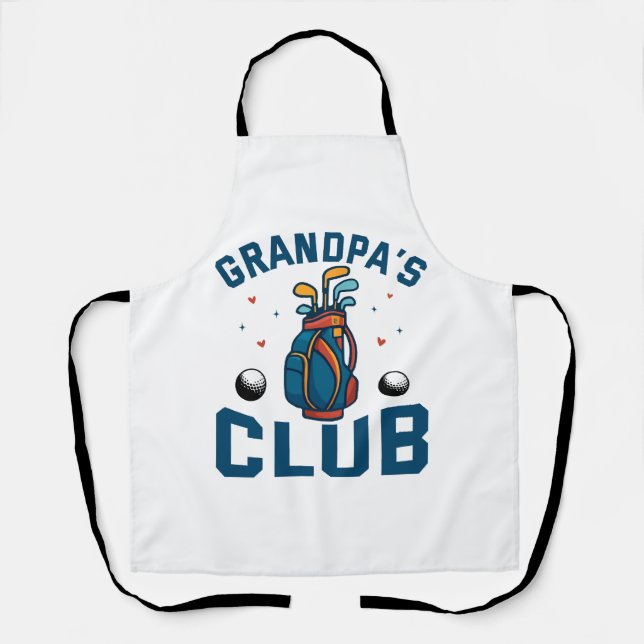Delantal Gracioso regalo del club de golf del abuelo (Anverso)